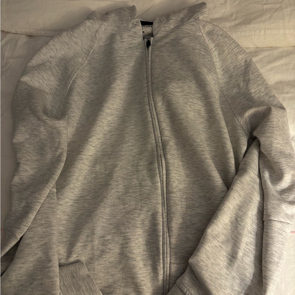 Kenneth Cole Light Gray Active Zip-Up Jacket